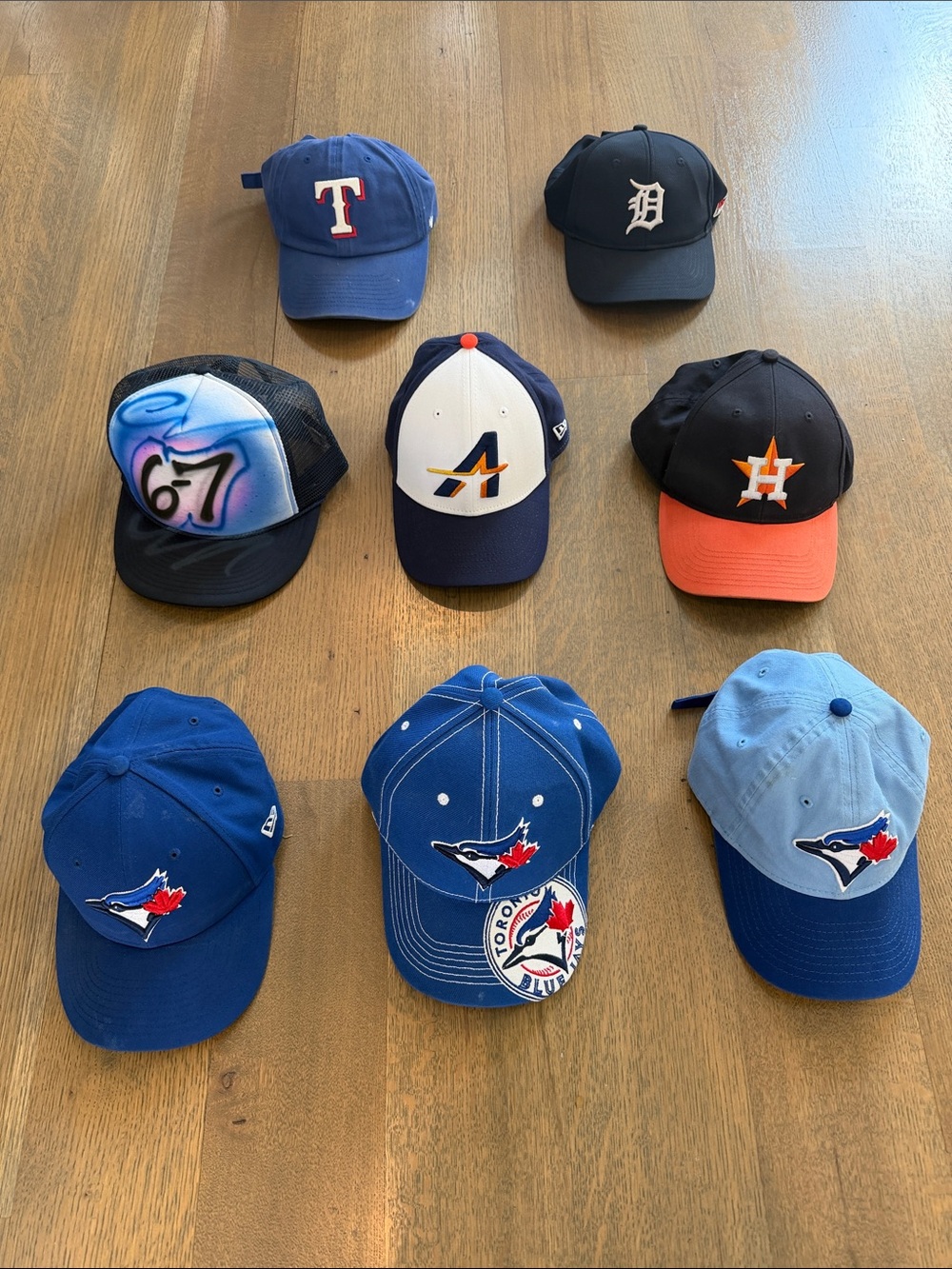 Multiple Sports caps barely worn